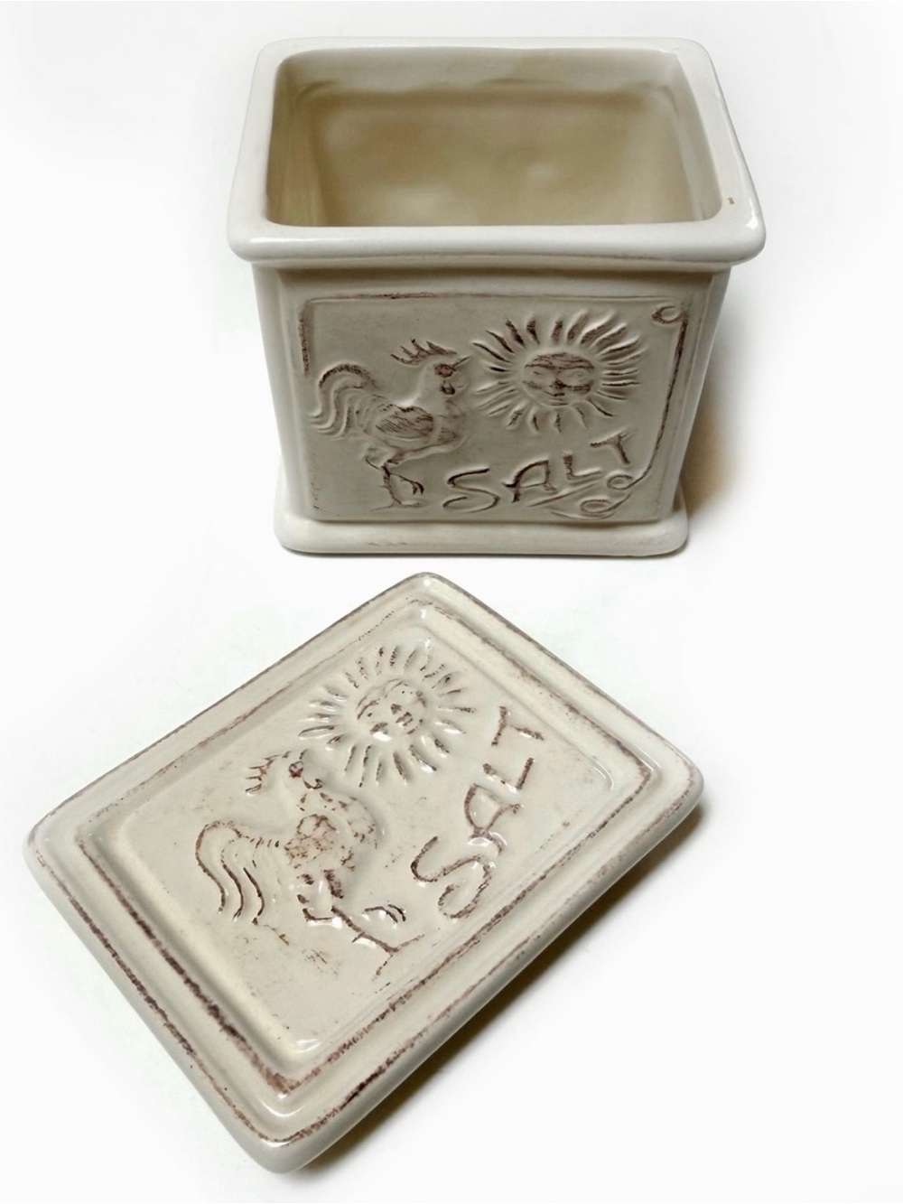 Ceramic Salt Box - Picture 2 of 5